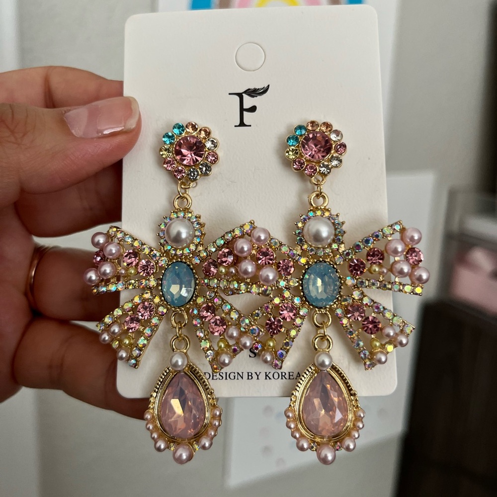 Luxury Statement Bow Earrings